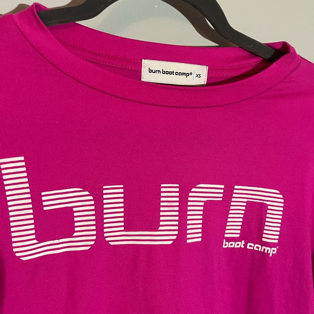 Burn boot camp pink t-shirt
